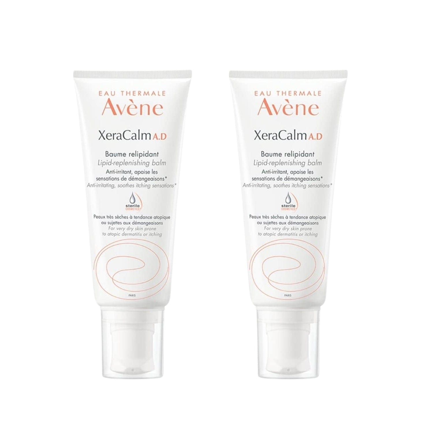 Avene XeraCalm A.D Lipid Replenishing Moisturizer Balm 200 ml -2 Pack
