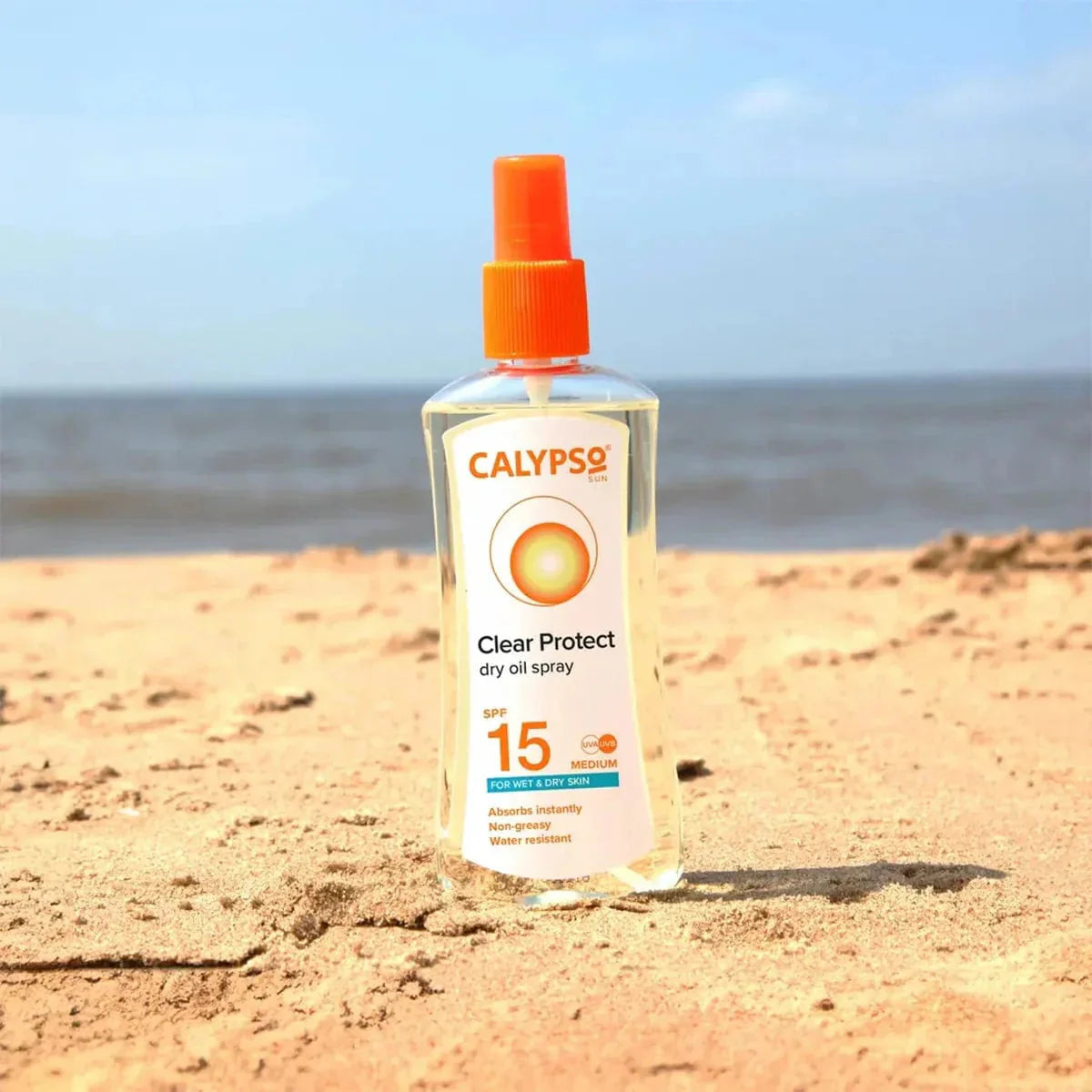 Calypso Clear Protect Spray For Wet/dry Skin Spf15 200ml -2 Pack