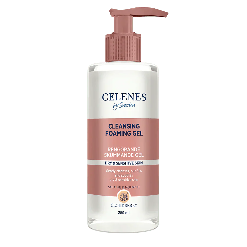 Celenes by Sweden Cloudberry Cleasing Foaming Gel 250 ml / 8.5 fl oz
