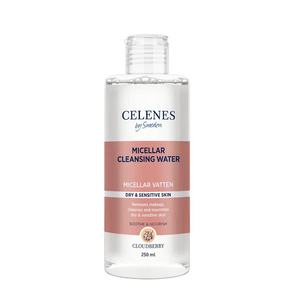 Celenes by Sweden Cloudberry Micellar Cleasing Water 250 ml / 8.5 fl oz