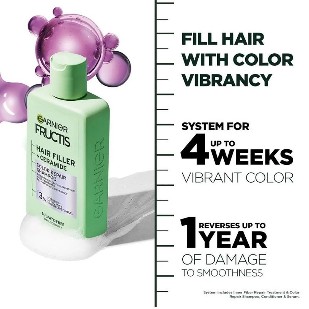 Garnier Fructis Hair Filler Ceramide Color Repair Shampoo 300 ml