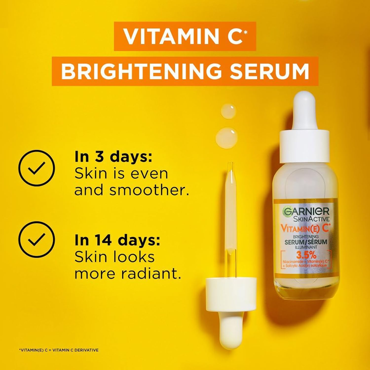 Garnier Skin Active Vitamin C Garnier Vitamin C Anti-Dark Spots & Brightening Serum 30 ml 2 Pack