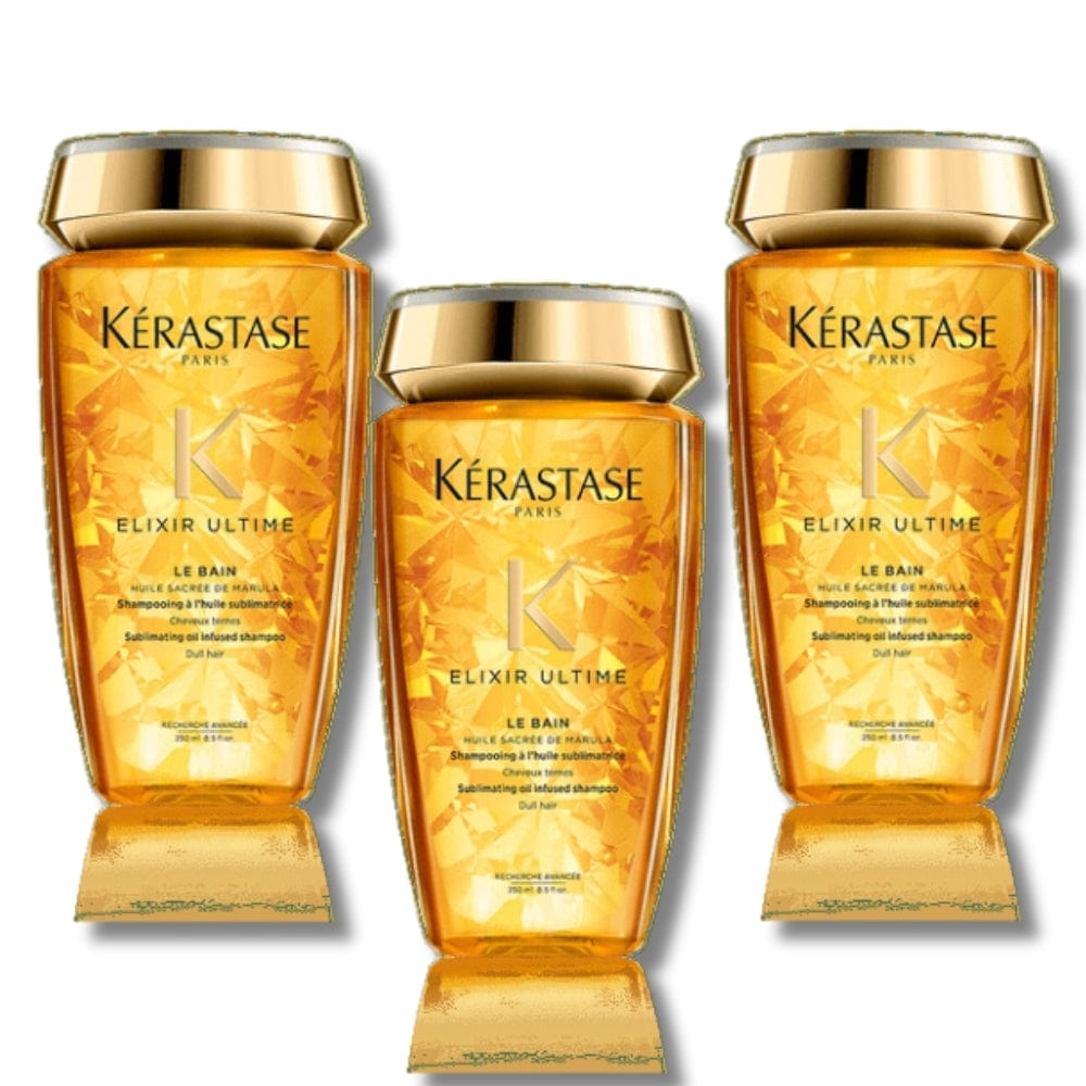 Kerastase Elixir Ultime Le Bain Shine Shampoo 250ml 3 Pack