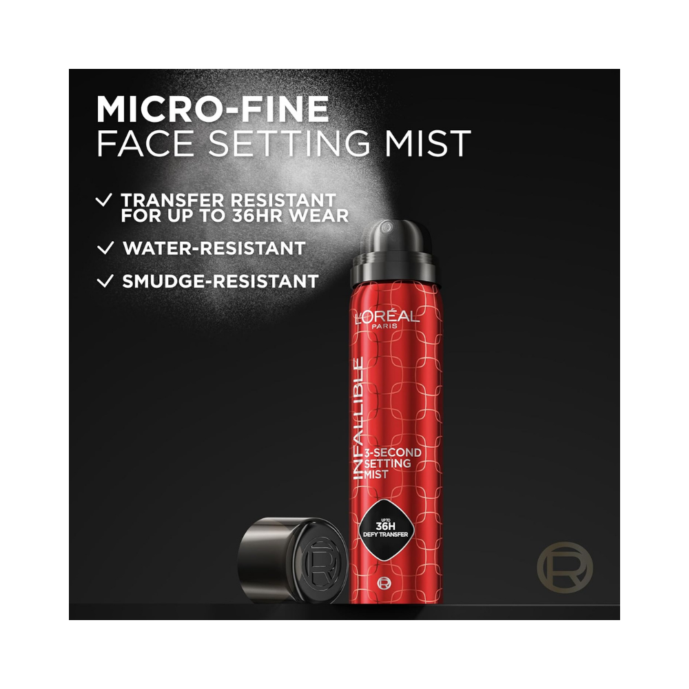 Loreal Paris Infallible 3-Second Setting Mist with Micro-Fine, up to 36H 1.76 Fl Oz