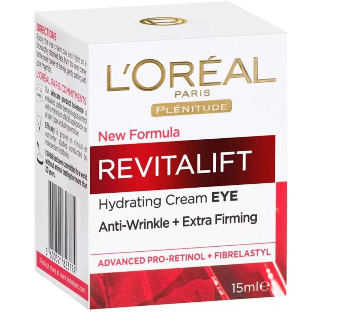 Loreal Paris Revitalift Anti-Wrinkle + Extra Firming Eye Cream 15ml 3 Pack