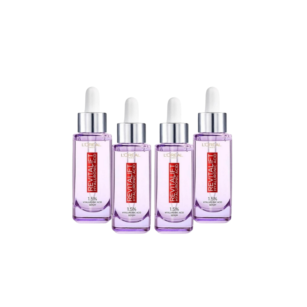 Loreal Paris Revitalift Filler Hyaluronic Acid 1.5% Pure Concentrated Serum 4 Pack