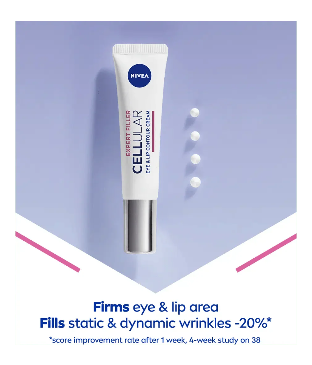 Nivea Hyaluron Cellular Filler Anti-Age Eye Cream 15ml / 0.5 fl.oz - 3 Pack