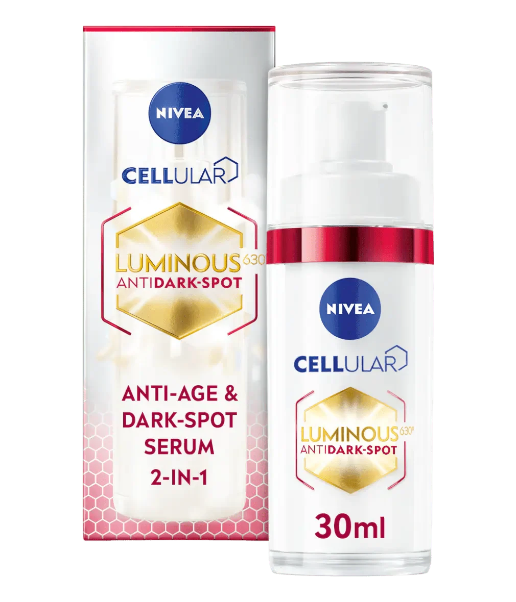 Nivea Luminous 630 Anti-Age & Dark Spot 2-in-1 Serum with Collagen Booster 30ml / 1 fl.oz - 3 Pack