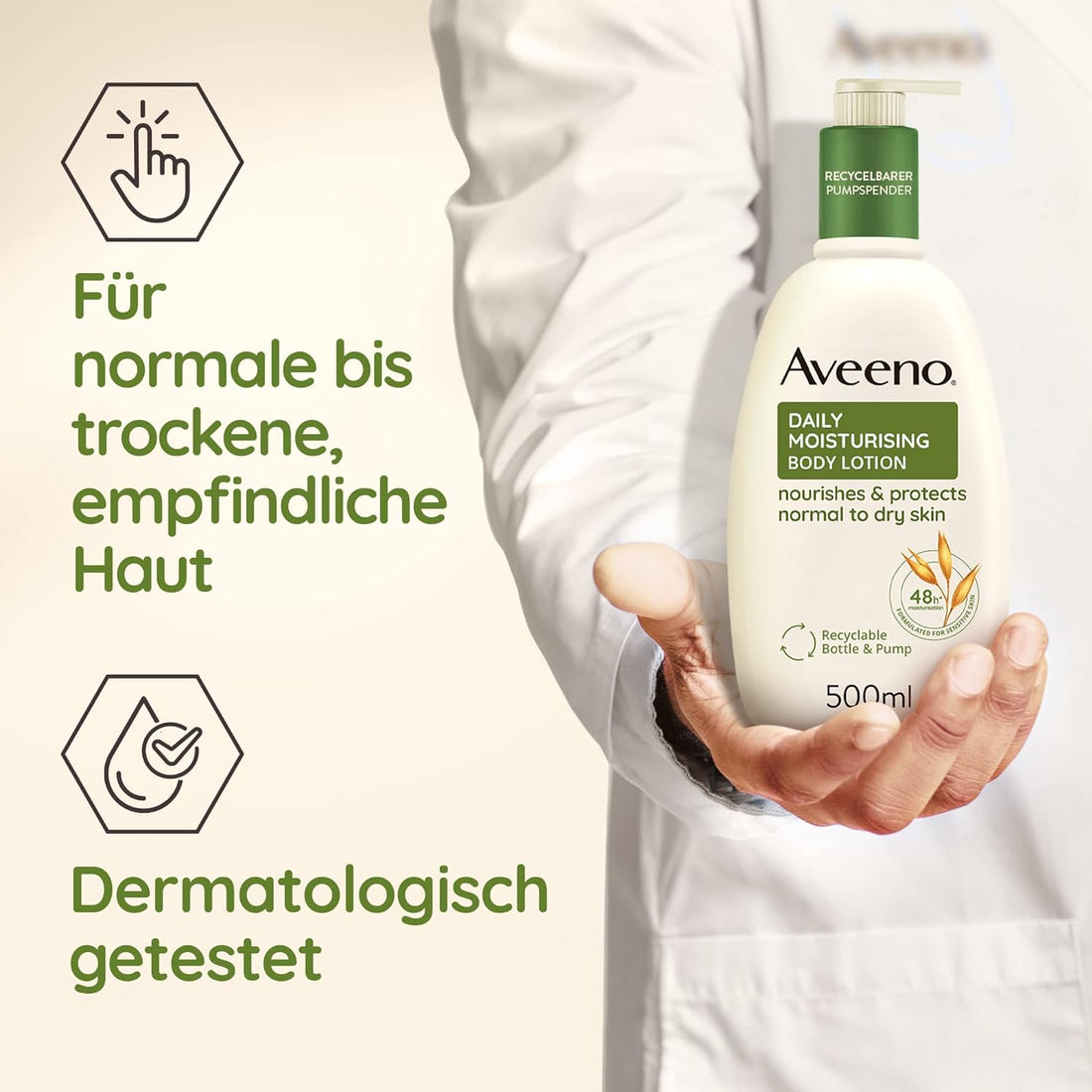 Aveeno Daily Moisturizing Body Lotion 300 ml &amp; Daily Moisturizing Hand Cream 75 ml