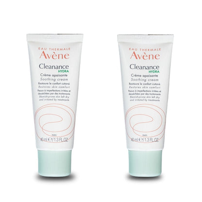 Avene Cleanance Hydra Cream 40 ml Moisturizing Cream -2 Pack