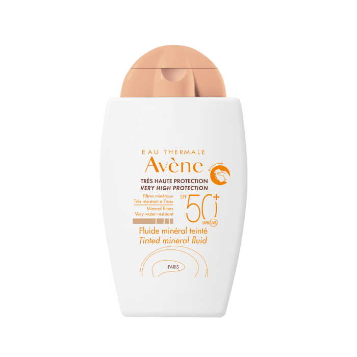 Avene Fluide Mineral Teintee Spf 50 40 ml Tinted Sunscreen