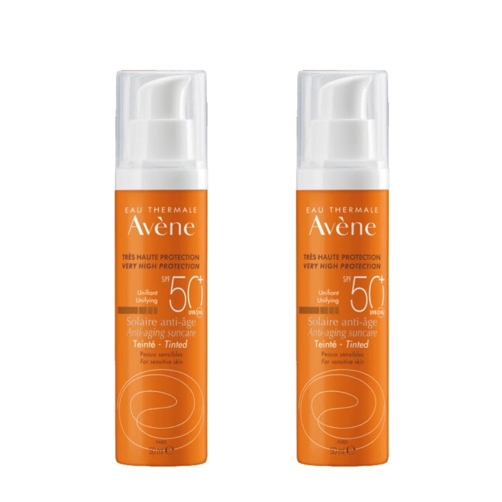 Avene Solaire Anti-age SPF50 Anti-Aging Tinted Sunscreen 50 ml -2 Pack