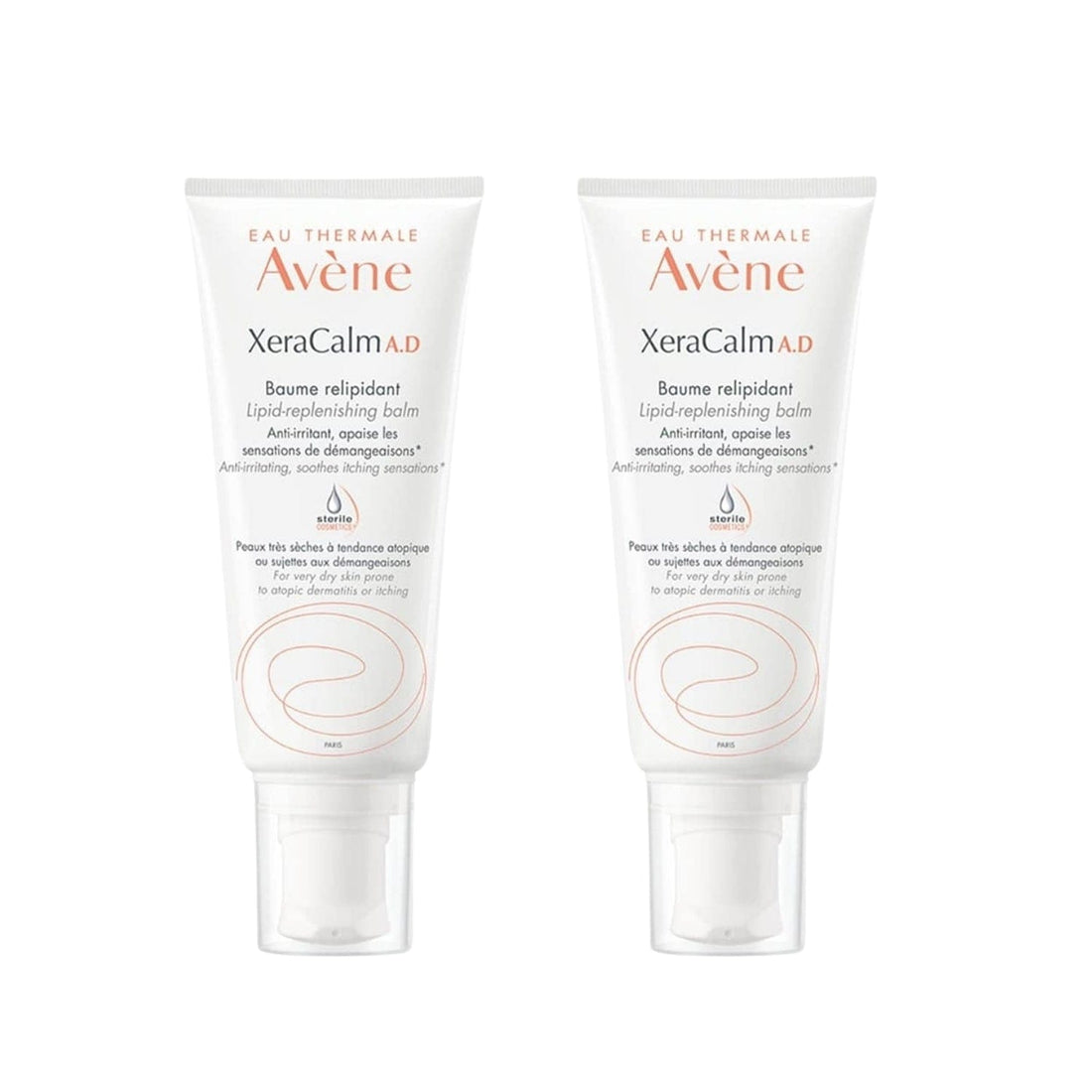 Avene XeraCalm A.D  Lipid Replenishing Moisturizer Balm 200 ml -2 Pack