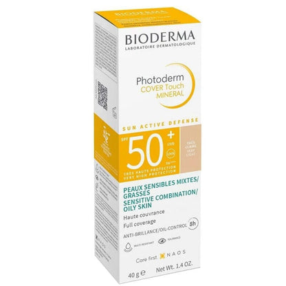 Bioderma Photoderm Cover Touch Mineral Spf50+ 40 gr - Very Light -3 Pack