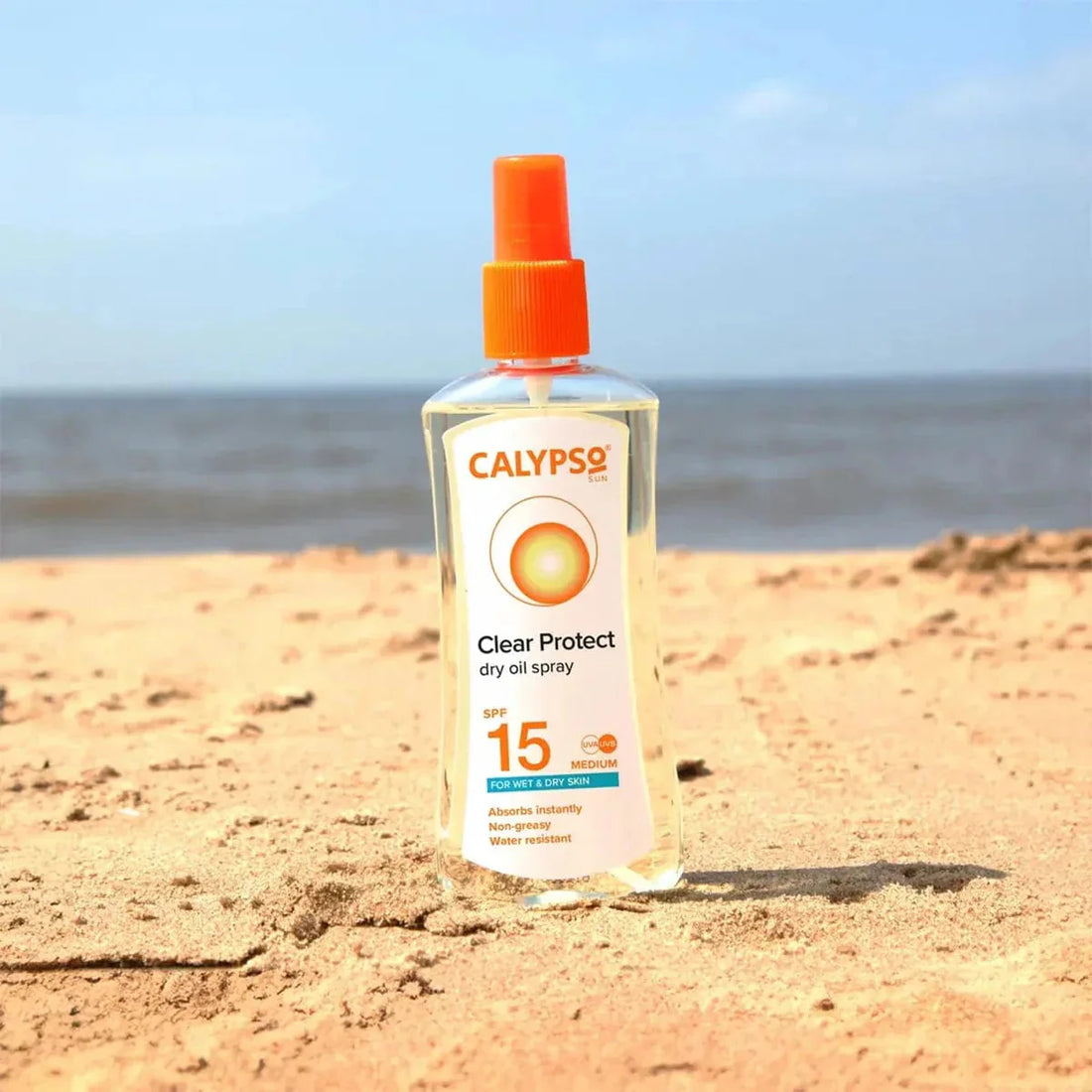 Calypso Clear Protect Spray For Wet/dry Skin Spf15 200ml -3 Pack