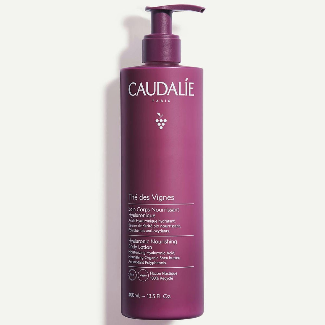 Caudalie The Des Vignes Hyaluronic Nourishing Body Lotion 400 ml + Shower Gel 200 ml