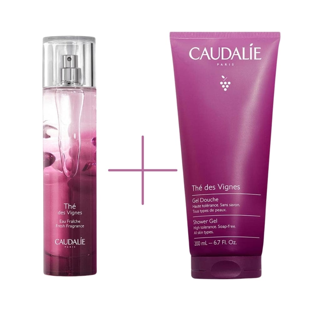 Caudalie The Des Vignes White Musk and Ginger Flavoured Body Fragrance 50ml & The Des Vignes Shower Gel 200 ml