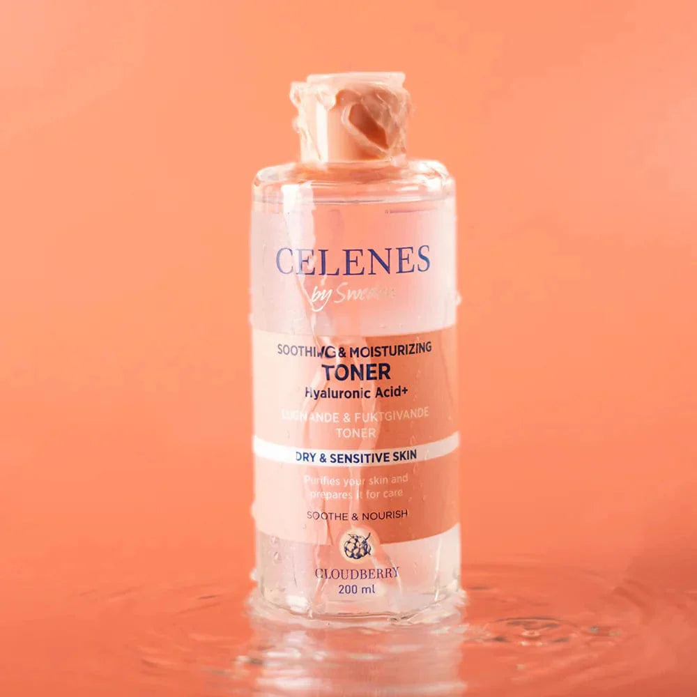Celenes by Sweden Cloudberry Soothing &amp; Moisturizing Toner 200 ml / 6.8 fl oz -3 Pack