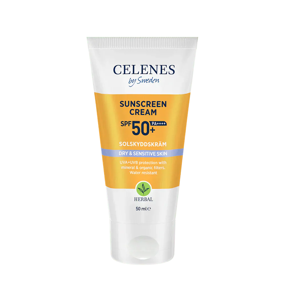 Celenes by Sweden Herbal Sunscreen Face Cream Spf 50 Dry / Sensitive 50 ml / 1.7 fl oz