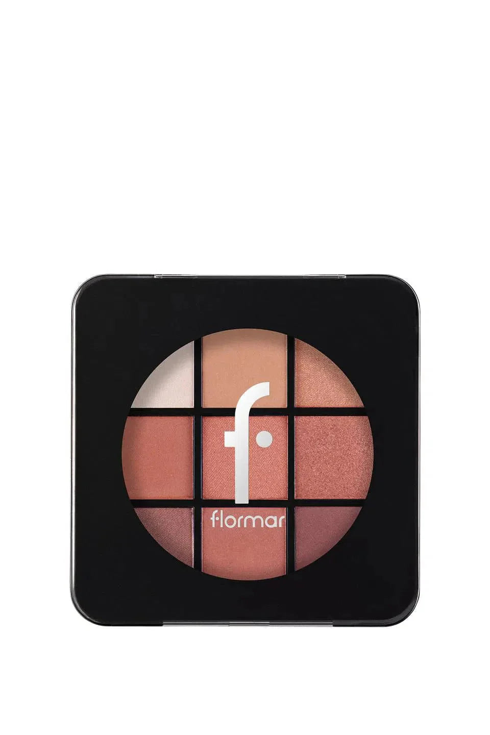 Flormar 9-pack Compact Eyeshadow Palette with Creamy Texture &amp; Matte Finish/Shimmer 9g - 003 Sunset