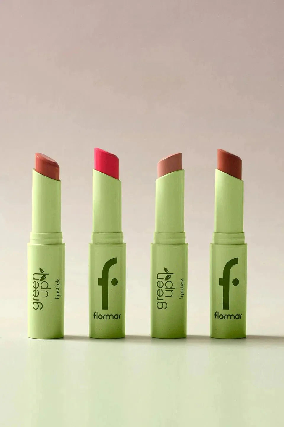 Flormar Green Up Vegan Lipstick with High Pigment &amp; Semi-Matte Finish 3.2g - 002