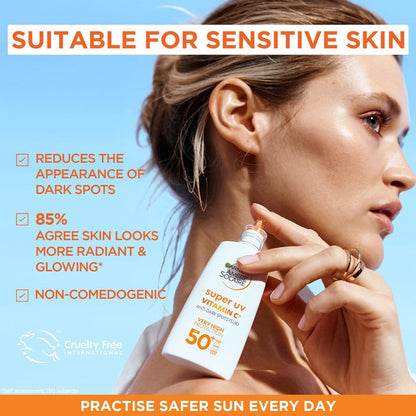 Garnier Ambre Solaire Super UV Vitamin C Facial SPF50+ Cream 40ml