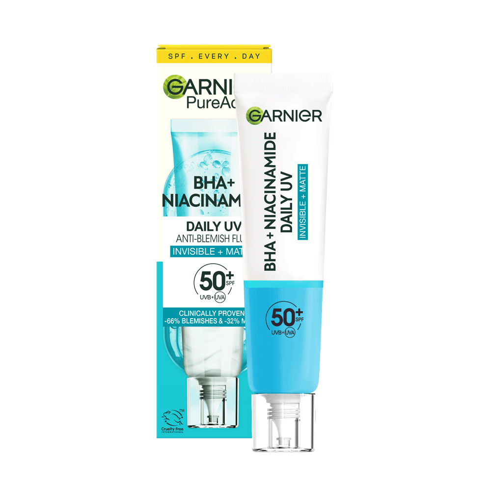 Garnier Pure Active BHA+Niacinamide Daily UV SPF50+ 40 ml 2 Pack
