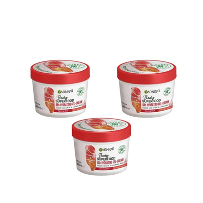 Garnier Superfood Watermelon &amp; Hyaluronic Acid Body Cream 380ml 3 Pack