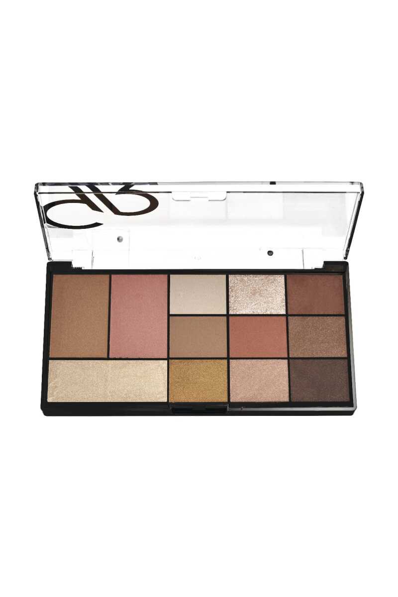 Golden Rose City Style Face and Eye Palette - 01 Warm Nude