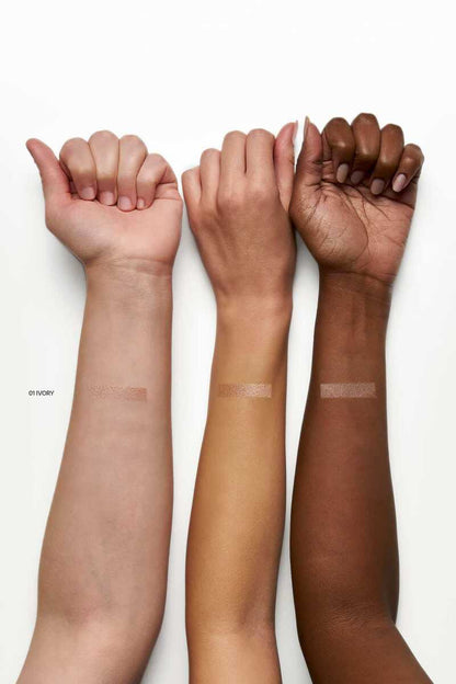 Golden Rose Nude Look Pearl Baked Eyeshadow - 01 Ivory