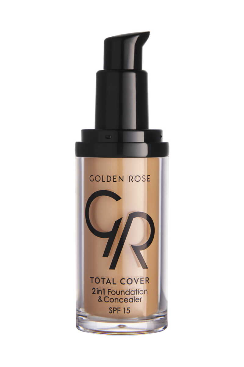 Golden Rose Total Cover 2 in 1 Foundation & Concealer - 15 Warm Sand