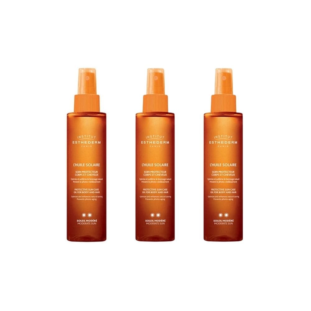 Institut Esthederm Protective Sun Care Oil For Body and Hair 150 ml 3 Pack