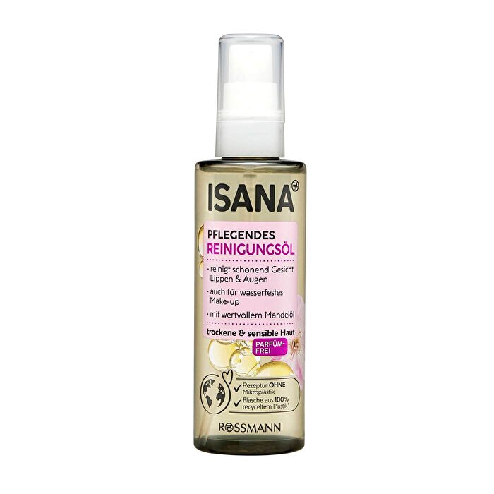 Isana Facial Cleansing Oil Fragrance Free For Dry and Sensitive Skin 100 ml