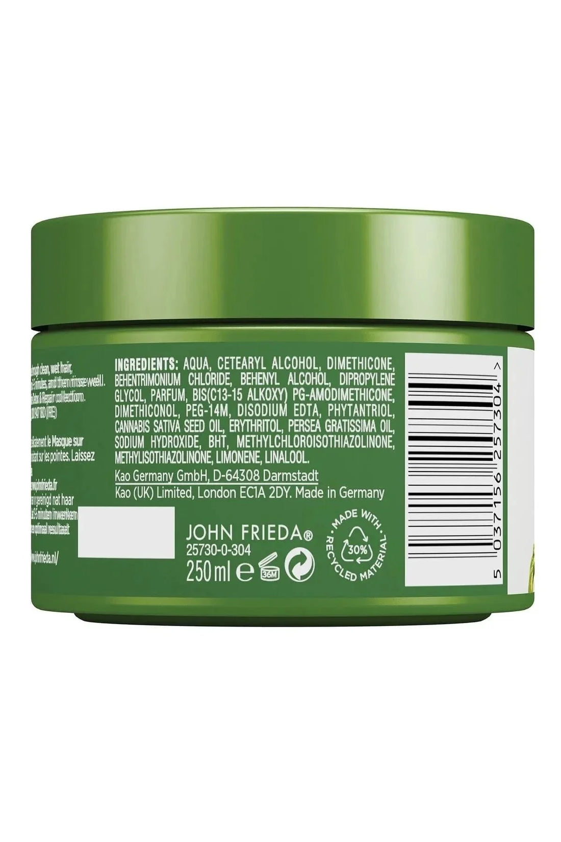 John Frieda Detox &amp; Repair Nourishing and Repairing Hair Care Mask for Dry and Damaged Hair 250ml