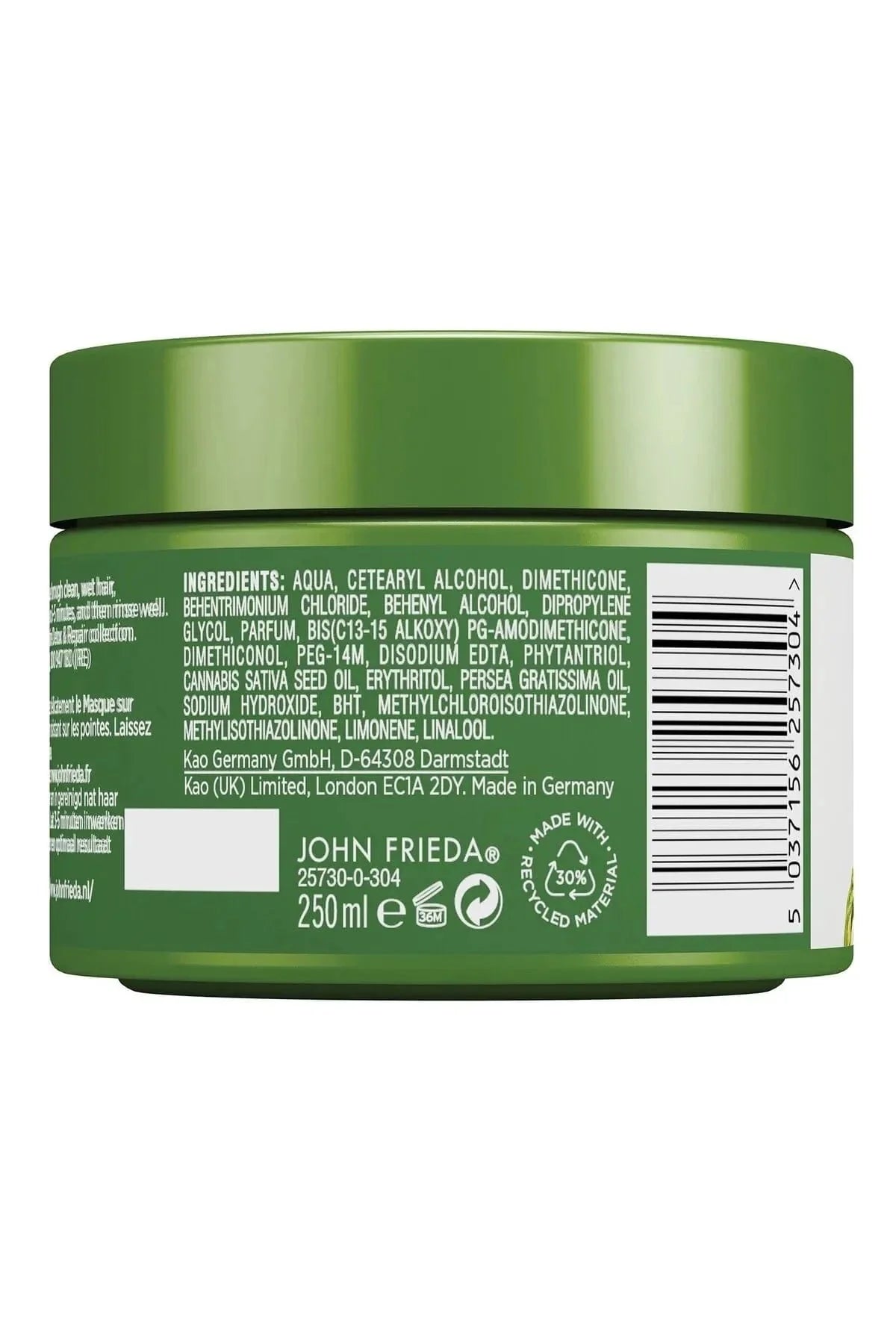 John Frieda Detox &amp; Repair Nourishing and Repairing Hair Care Mask for Dry and Damaged Hair 250ml