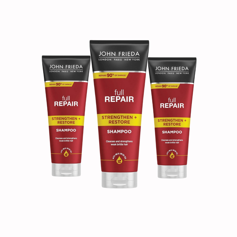 John Frieda Repair Repair Shampoo for Sensitive and Damaged Hair 250ml 3 Pack