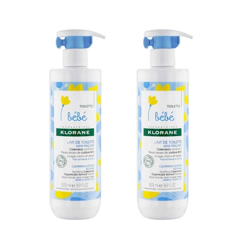 Klorane Bebe Moisturising Soothing Lotion 500 ml -2 Pack