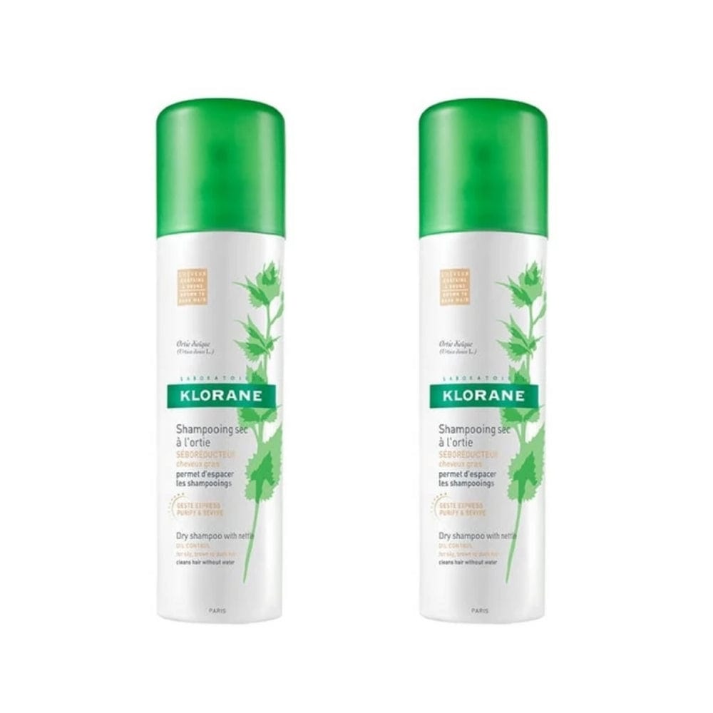 Klorane Nettle Extract Coloured Dry Shampoo 150 ml -2 Pack