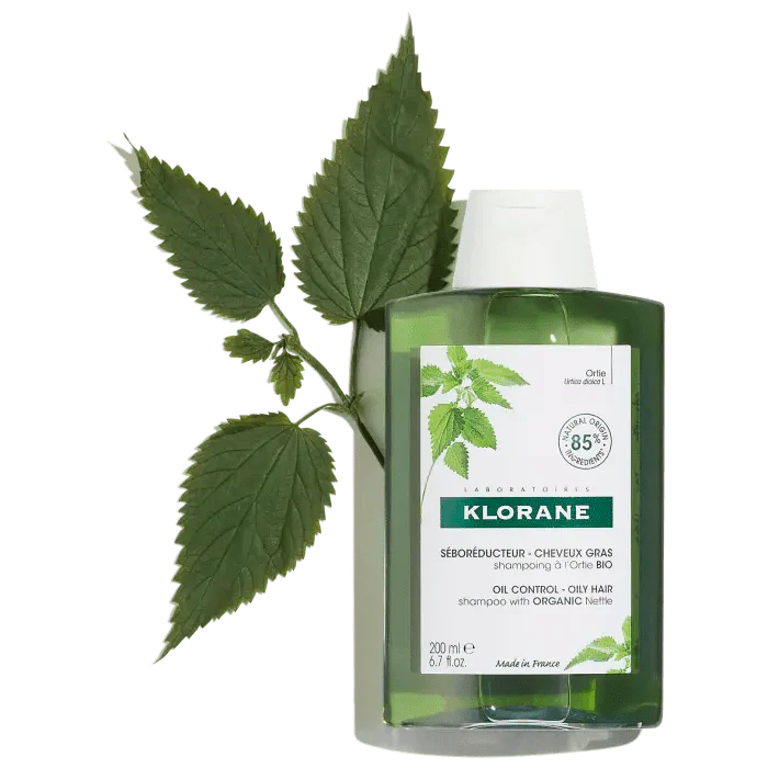 Klorane Nettle Oil Balancing Shampoo 400 ml -2 Pack