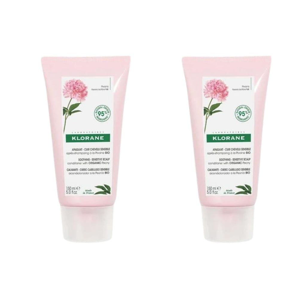 Klorane Organic Peony Content Refreshing Conditioner 150 ml -2 Pack