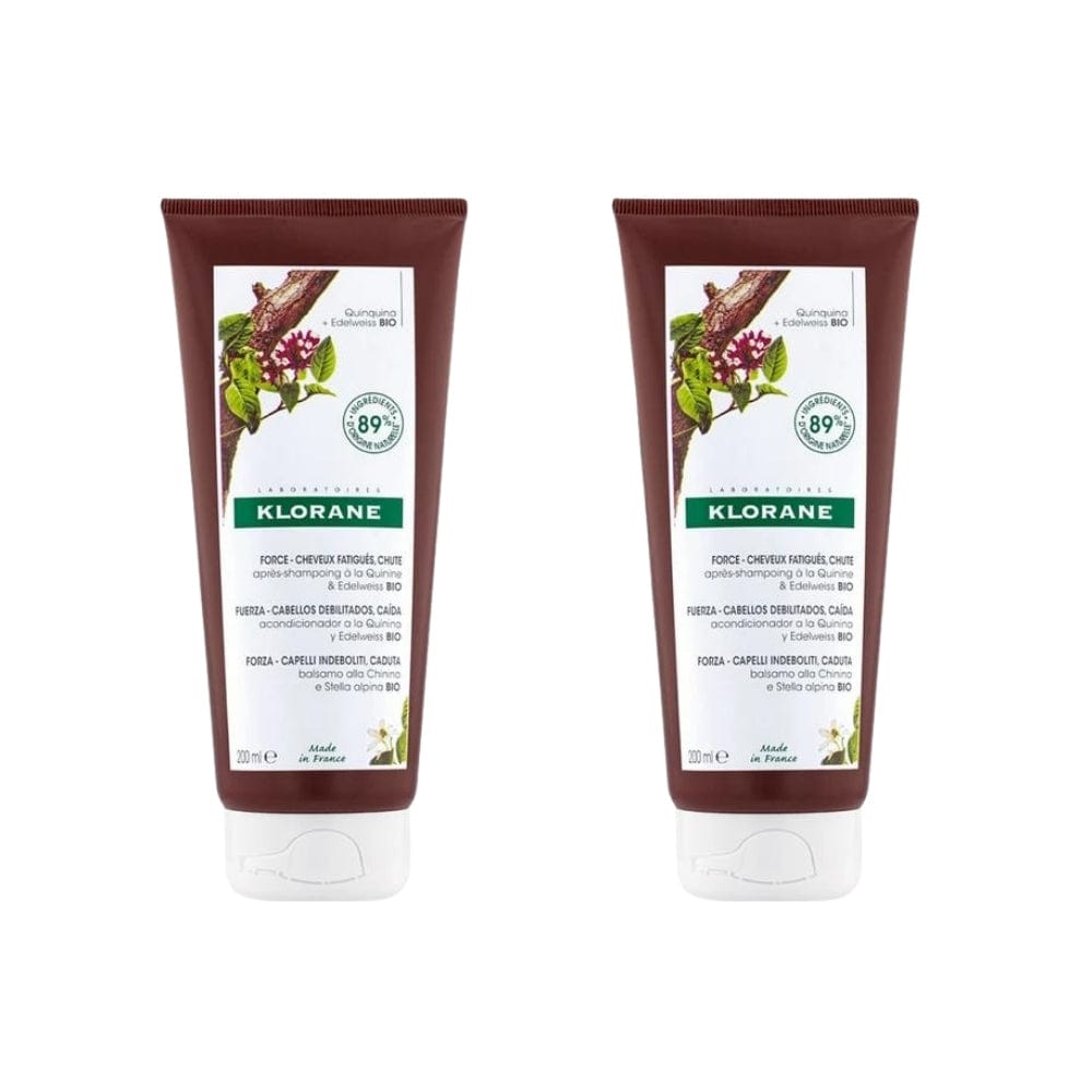 Klorane Quinine and Organic Love Flower Extract Strengthening Conditioner 200 ml -2 Pack