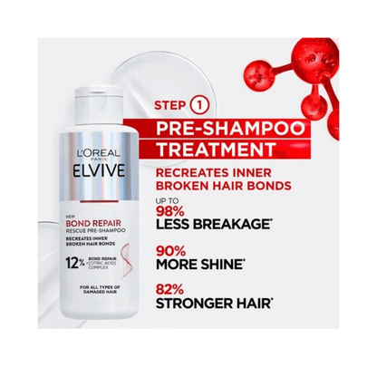 Loreal Paris Elseve Bond Repair Shampoo Treatment 200 ml - 2 Pack