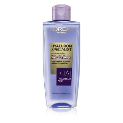 Loreal Paris Hyaluron Expert Skin Plumping Moisturizer Micellar Cleansing Water 200 ml
