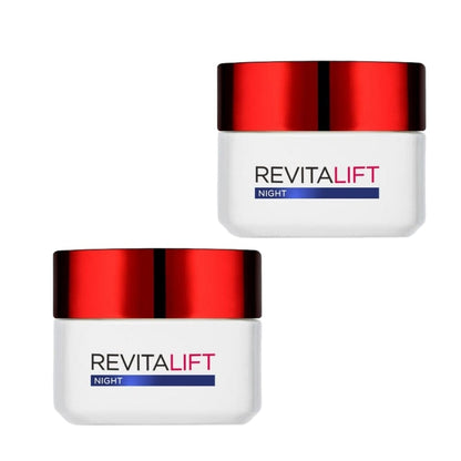 Loreal Paris Revitalift Anti-Wrinkle Night Cream with Elastin 50 ml 2 Pack