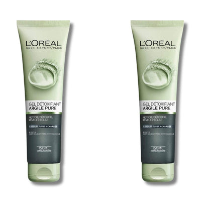 Loreal Paris Skincare Pure-Clay Facial Cleanser 150 ml 2 Pack