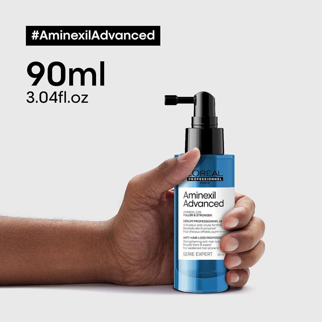 Loreal Professionnel Aminexil Advanced Anti-Shedding Strengthening Activator Serum for Thicker and Stronger Hair 90 ml
