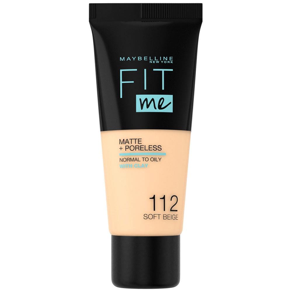 Maybelline Fit Me Matte+Poreless Foundation No: 112 Soft Beige 30ml