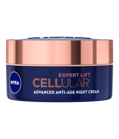 Nivea Cellular Expert Lift Pure Bakuchiol + HA Anti-Age Night Face Cream 50ml / 1.7 fl oz - 2 Pack