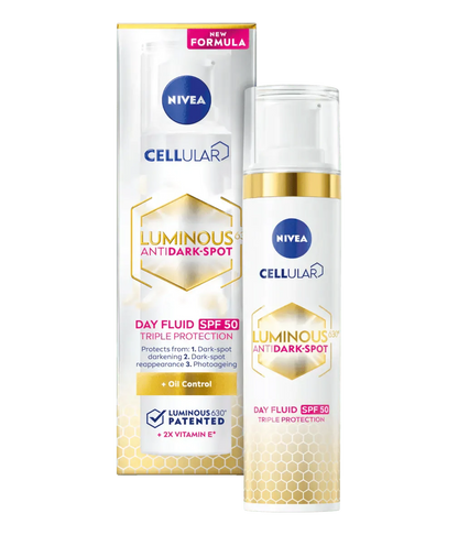 Nivea Cellular Luminous 630 Anti-Dark Spot Day Cream Face Moisturiser SPF50 40ml/ 1.35 fl.oz