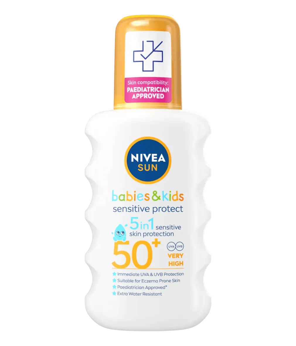 Nivea Sun Kids Sensitive Protect SPF 50+ Sun Lotion Spray 200ml / 6.8 fl.oz